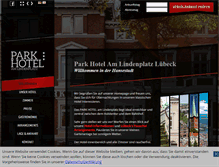 Tablet Screenshot of parkhotel-luebeck.de